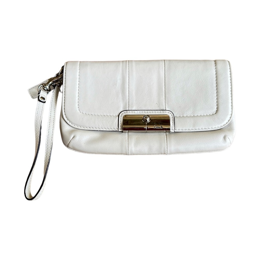 COACH off-white vintage wristlet, Never used